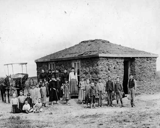 Czech prairie home in Nebraska (circa 1890)