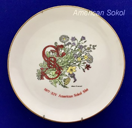 XIV. American Sokol Slet (1977) Plate