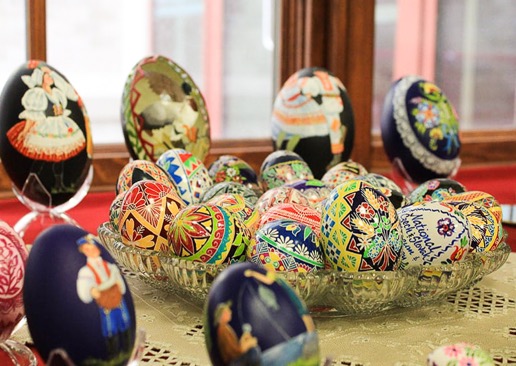 decorated Easter eggs by Marj Nejdl