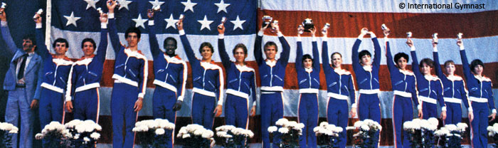 International Gymnast is the US men’s and women’s teams of 1980