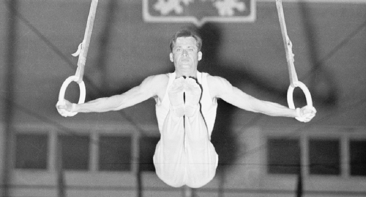 Zdeněk Růžička (1925-2021) three-time all-around Czechoslovak gymnastic champion