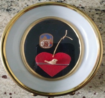Heart with falcon and Sokol pin
