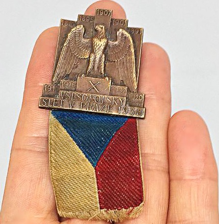 Medal won in 1938 X All-Sokol Slet (Festival)