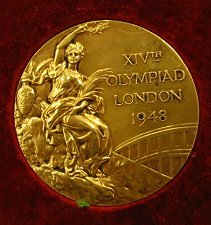 Olympic Gold Medal awarded in memoriam to a Czech gymnast in 1948