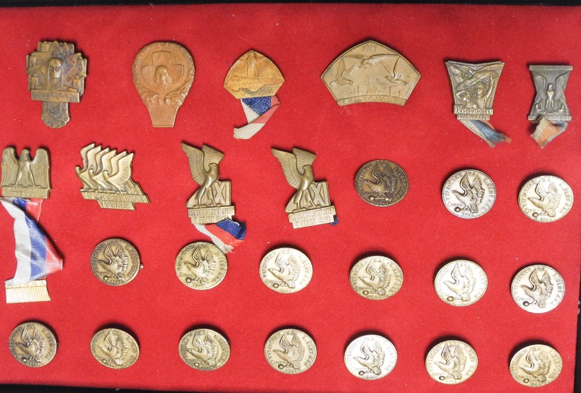 Sokol Marie Provazniková’s collection of medals and pins