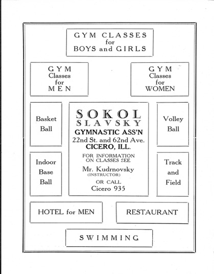 Ad in Amateur Athletic Federation Handbook (1929-1930)