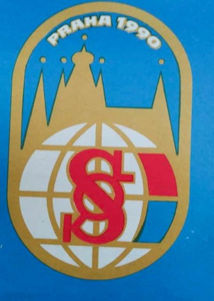 Decal from Czech Sokol 1990 in celebration of reestablishment of Sokol.