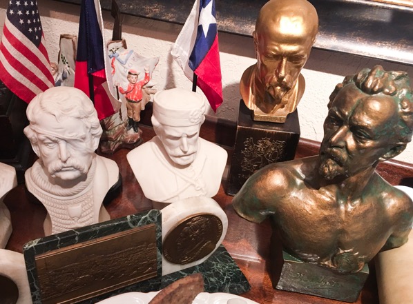 collection of busts of famous Czechs